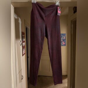 Yummie tummie Burgundy High-Waisted Leggings
